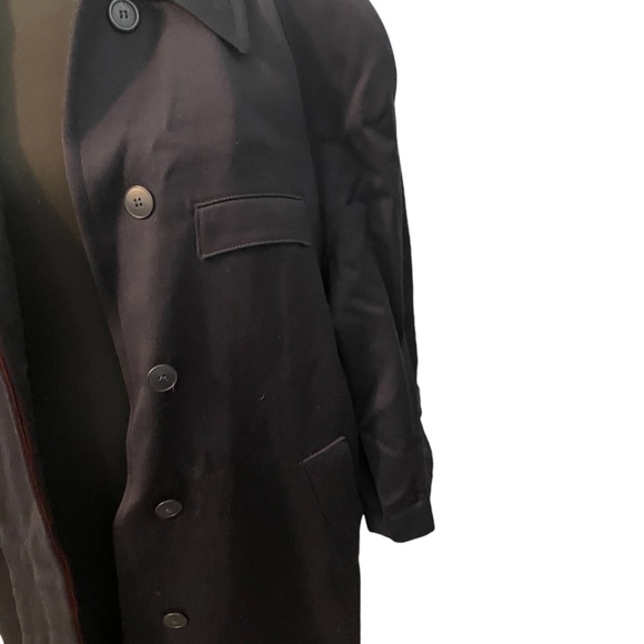 Harve‎ Benard Wool Women's Trench Coat, Navy Blue, Size 12 - Picture 13 of 14